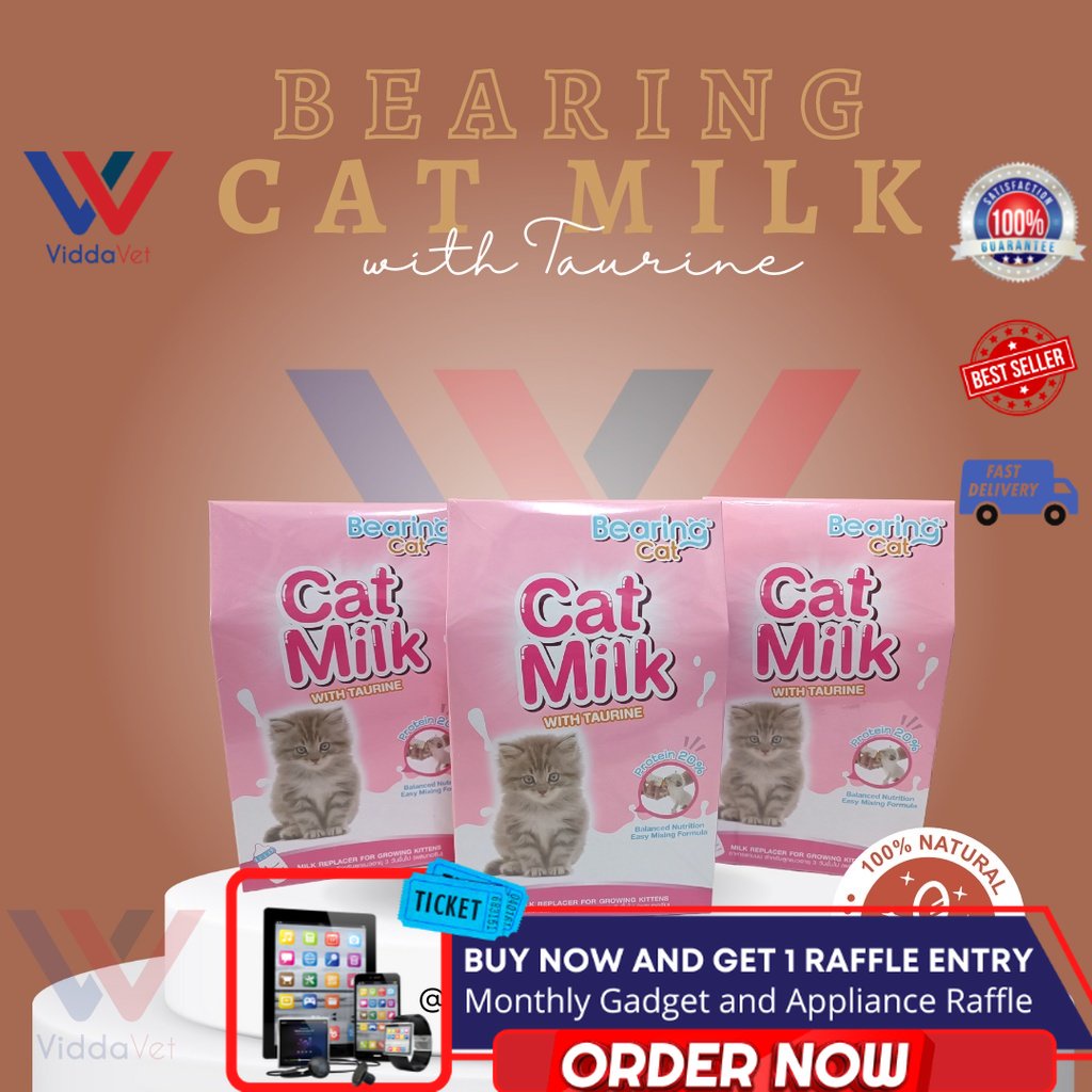 300grams Bearing CAT Milk Premium Milk Replacer for growing kittens w