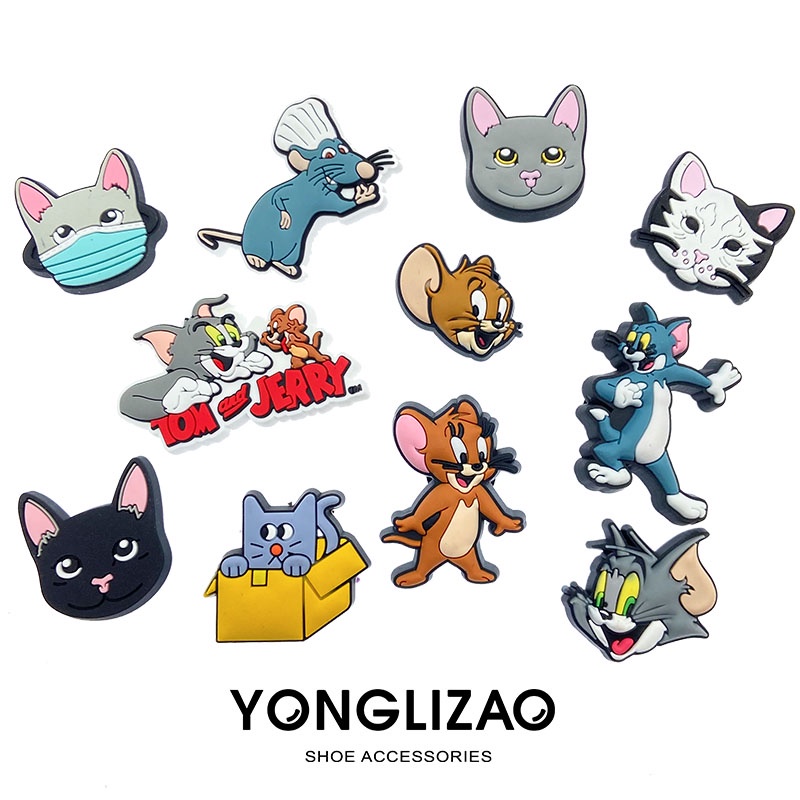 2023NEW Crocs Jibbitz /Shore Charms/Tom and Jerry/ jibbitz Set/crocs