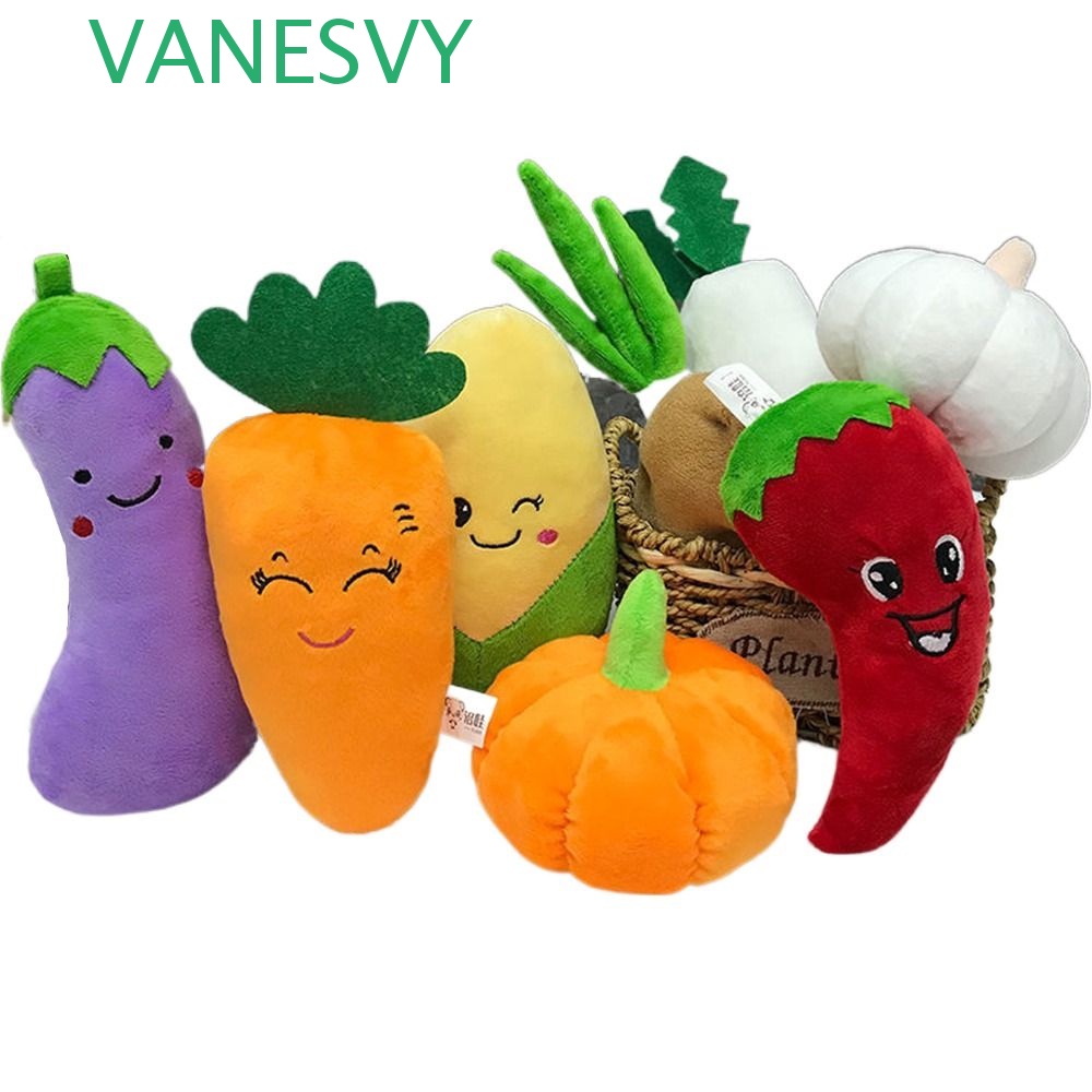 VANESVY Vegetables Plush Toys Birthday Gift Cute Eggplant Kids Toy Corn