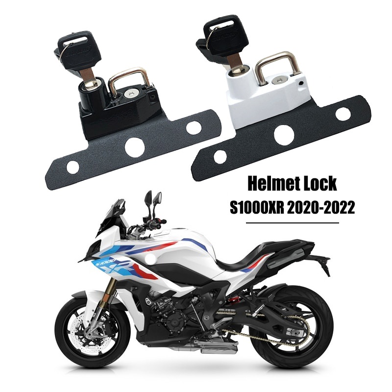 Motorcycle Helmet Lock Mount Hook Anti-theft Security with 2 Keys ...