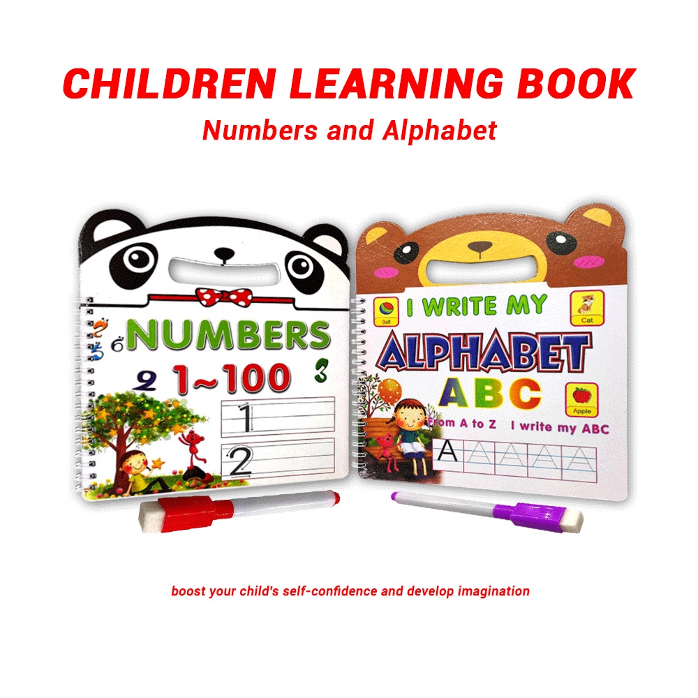 KIDS Learn and Play Toddler Learning Writing Alphabet ABC Number ...