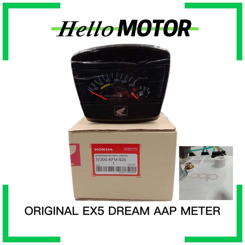 HONDA EX5 DREAM METER SPEEDOMETER ASSY AAP COMPLETE SET PARTS | Shopee ...