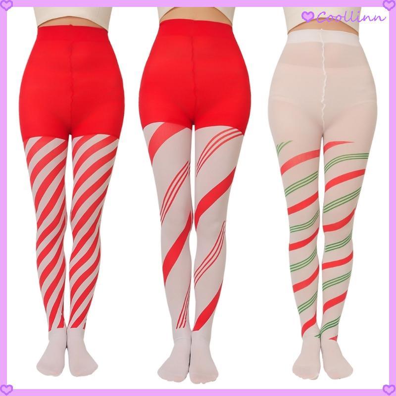 Candy cane striped leggings deals