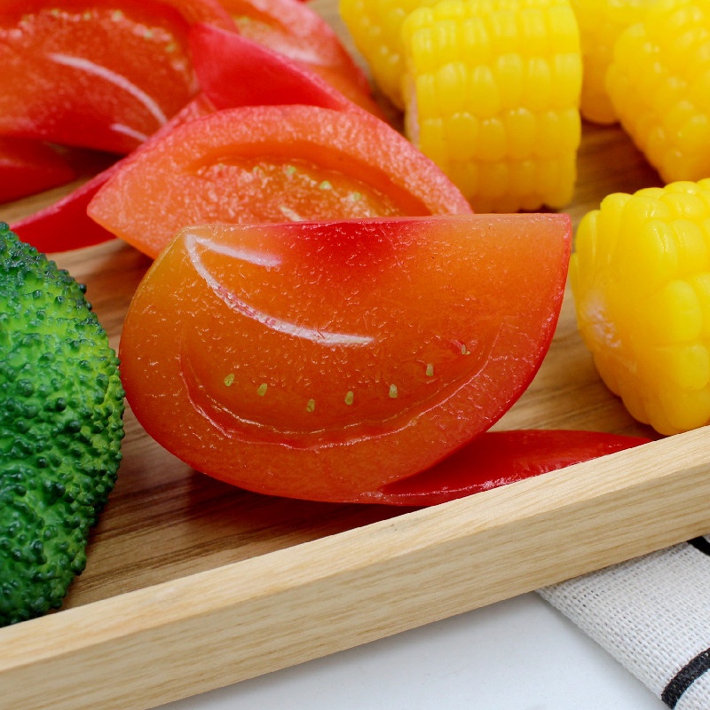 Artificial Vegetable Food Model Fake Lifelike Tomato Broccoli Corn ...