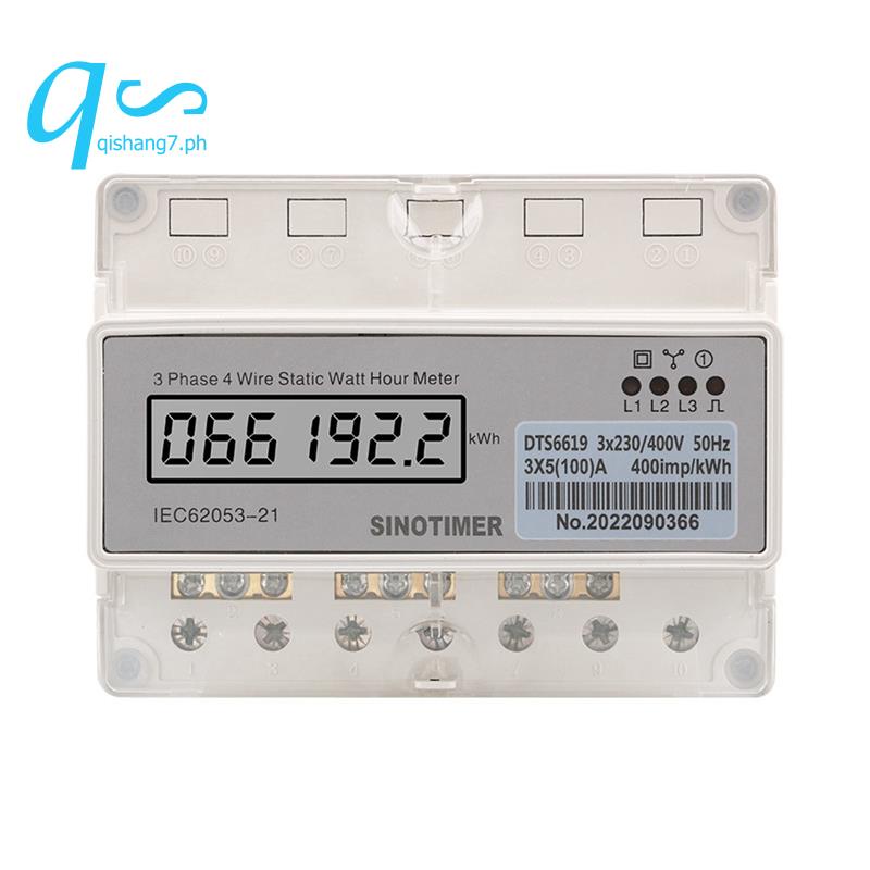 SINOTIMER 1 Piece Digital Wattmeter Electric Consumption Meter KWH 100A