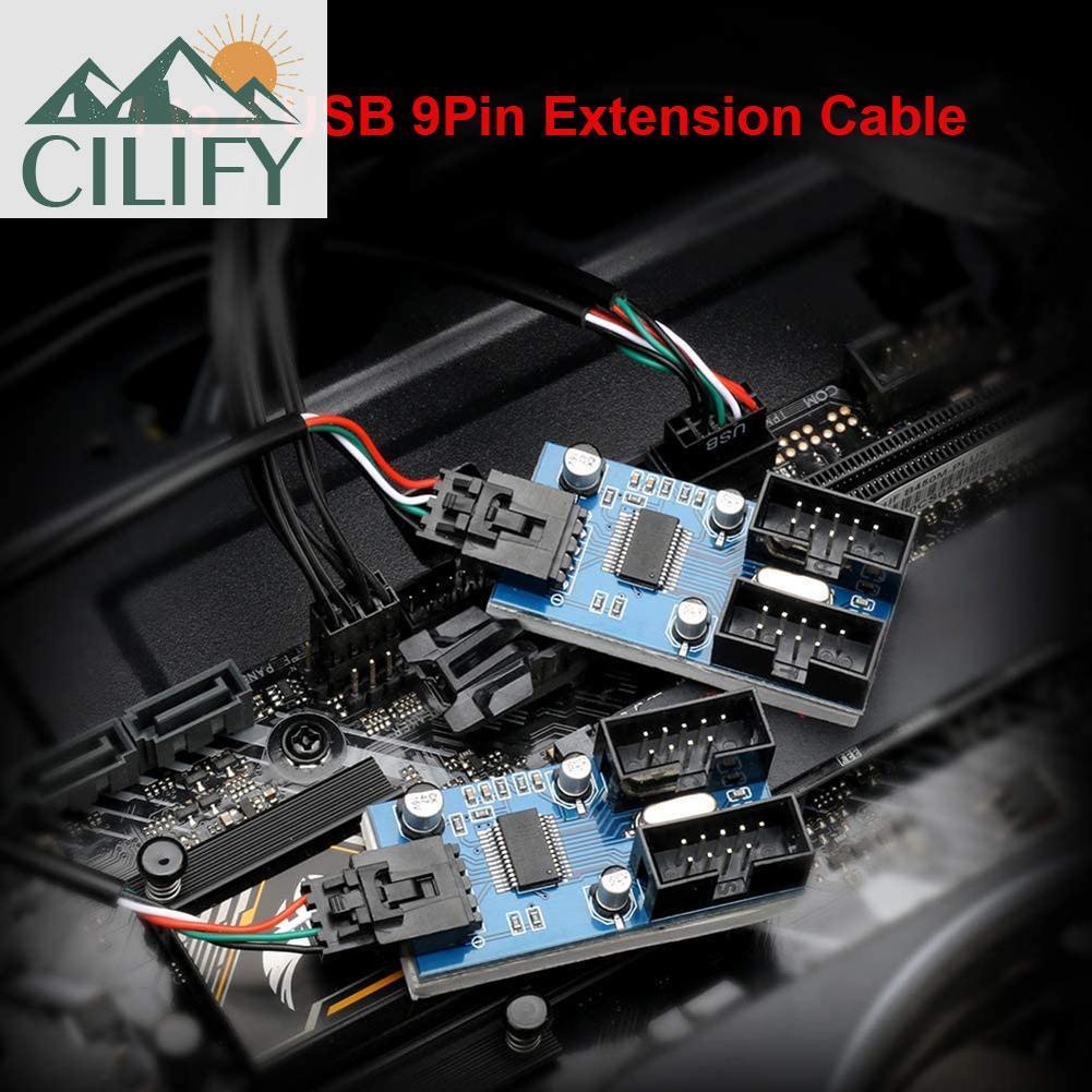 30cm Motherboard USB 9 Pin Header Extension Splitter Cable HUB ...