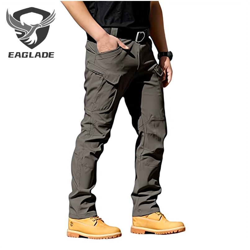 EAGBLADE Tactical Cargo Pants for Men IX7-Stretch In Grey | Shopee ...