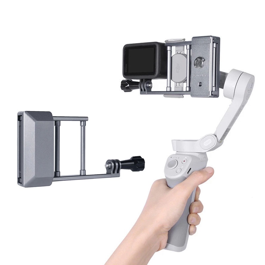 For DJI OM 6/Osmo Mobile 6/5 Mount Plate Adapter Handheld Gimbal Stabilizer  For Gopro 11/10/9/8 DJI Action 4/3 Camera Accessories