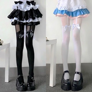 Fashion New Medias Black White Striped Long Socks Women Velet Over Knee  Thigh High Stockings Girls Anime Lolita Cosplay Costumes @ Best Price  Online