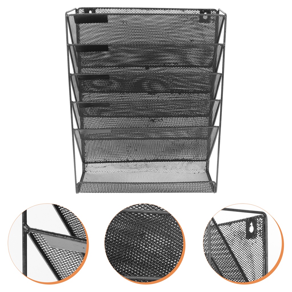 [READY STOCK] Magazine File Holder Rack Vertical Hanging Organizer Wall ...