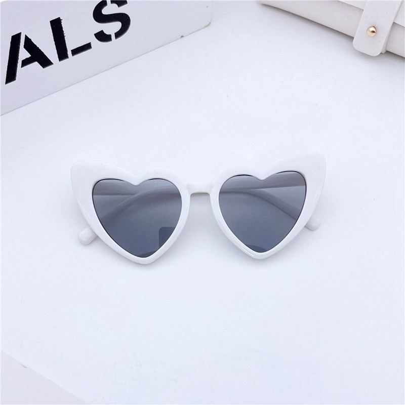 Relifebb Girl Sunglasses Heart shaped Glasses Children Fashion Mirror Sunglasses