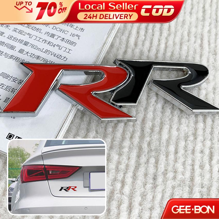 GEEBON Motor Rr Sticker Rear Wheel Drive Metal Modified Car Logo Side ...