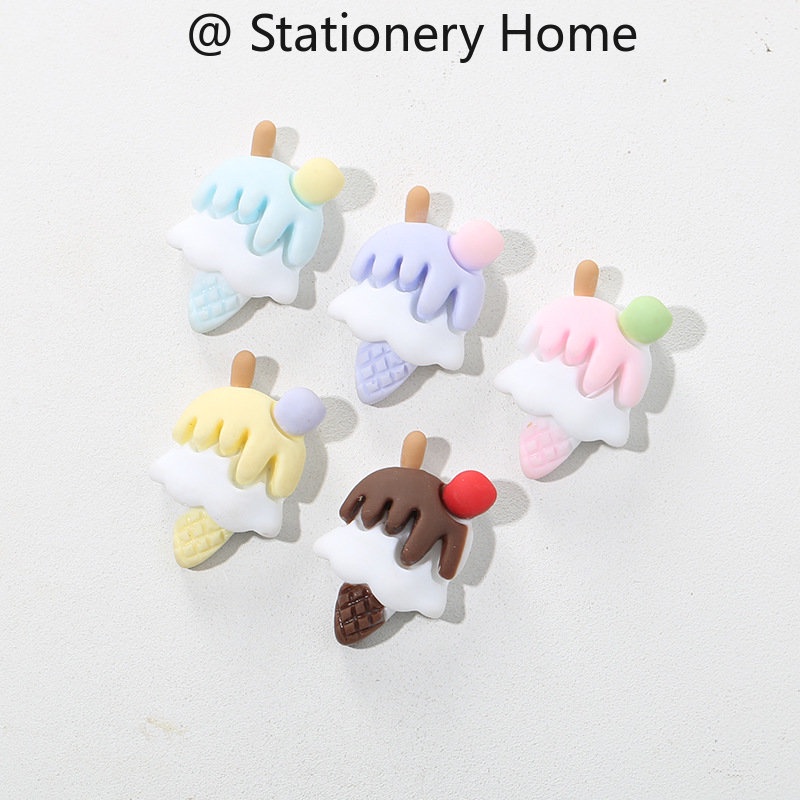 Cream Ice Cream Cone Fridge Magnets Refrigerator Sticker Refrigerator ...