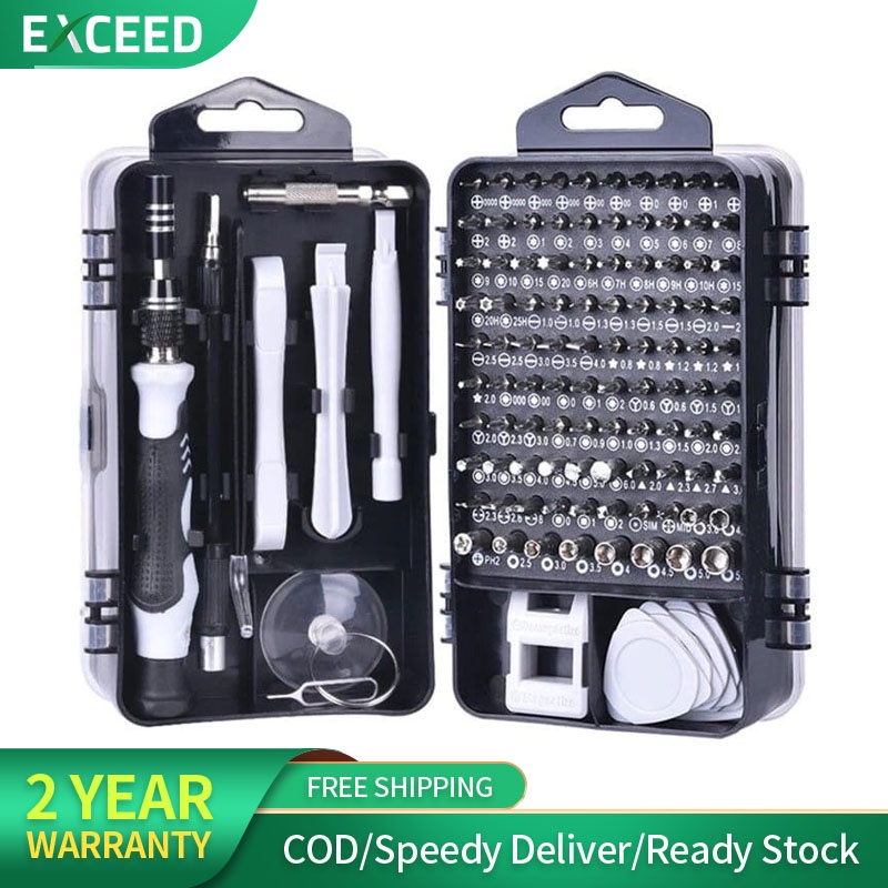 EXCEED Screw driver 115 in 1 Screwdriver Set Mobile phone repair tool