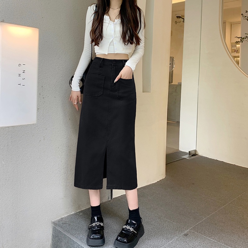 Korean Maong Skirt Korean Skirt Maong And Top Denim Skirt Outfit
