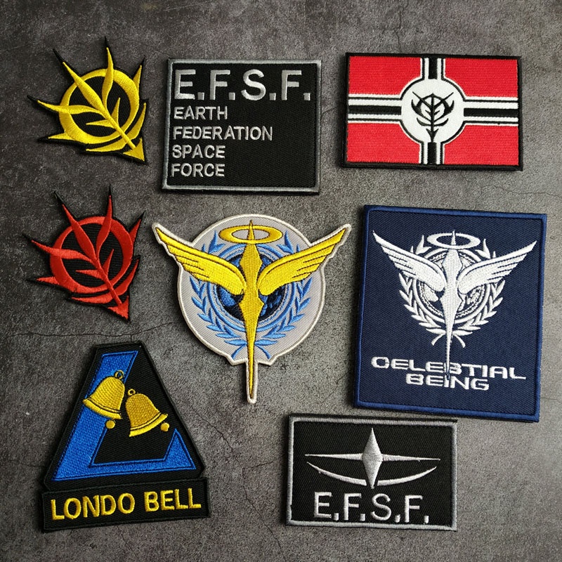 Mobile Suit Gundam Embroidered Armband Velcro Badge Unique Backpack