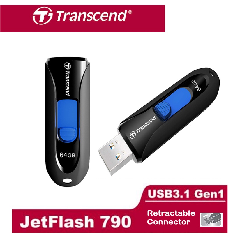 Transcend 128GB USB Flash Drives 64GB 8GB,JetFlash 790 pendrive USB 3.0 ...