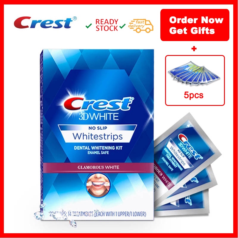 Crest 3d White Strips dental whitening kit gentle routine Glamorous