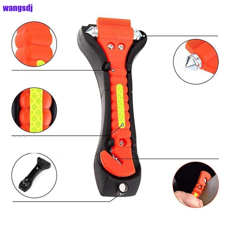 2 In 1 Car Emergency Escape Hammer Glass Window Breaker Cutter Safety Tool Wg  I.367116403