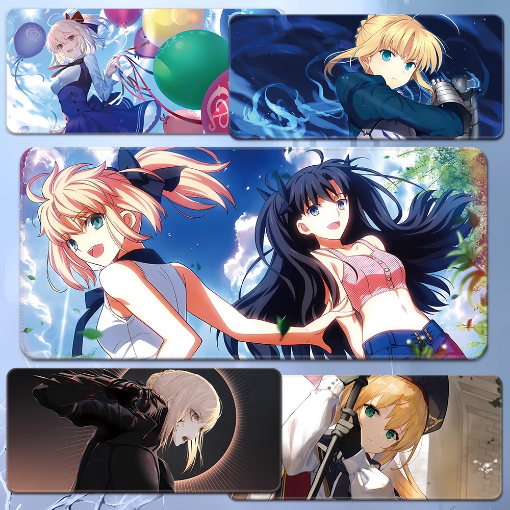 Fate Oversized computer table mat Saber High definition mouse pad Anime ...