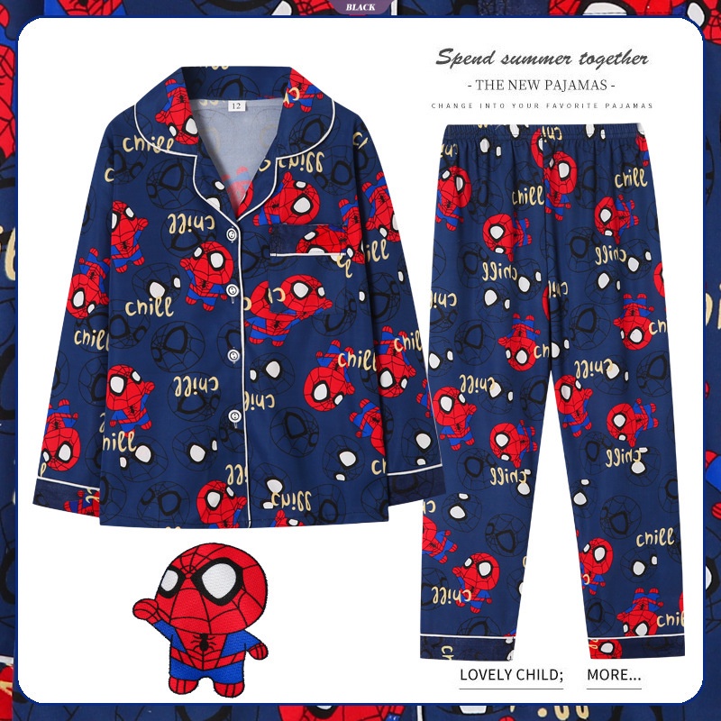 Cartoon Kawaii Spider-Man Pikachu Kids Home Suit Disney Linabell ...