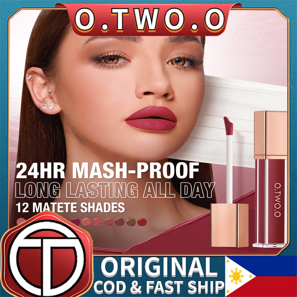 O.TWO.O Matte Lip Tint Waterproof Kiss/Mask Proof 24H Long Lasting