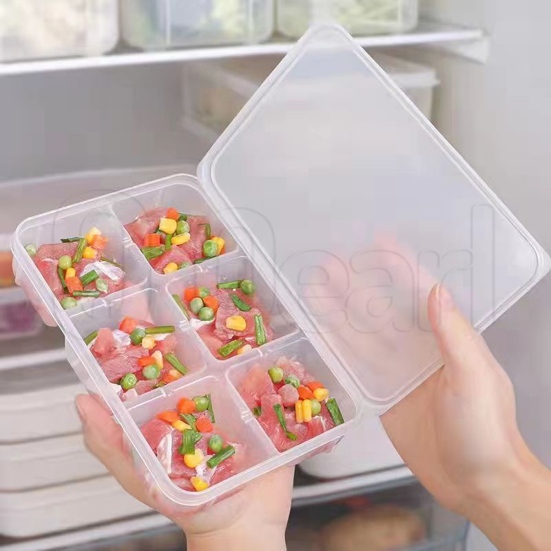 6 Grids Heatable Sealed Frozen Meat Keep Fresh Box / Fridge Vegetable