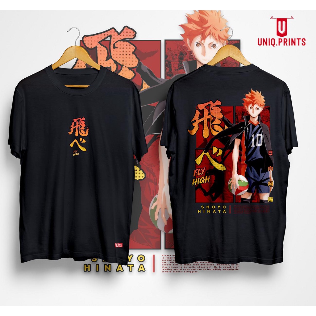 UNIQ.PRINTS HAIKYU SHOYO HINATA GRAPHIC COTTON TSHIRT FOR MEN AND WOMEN ...