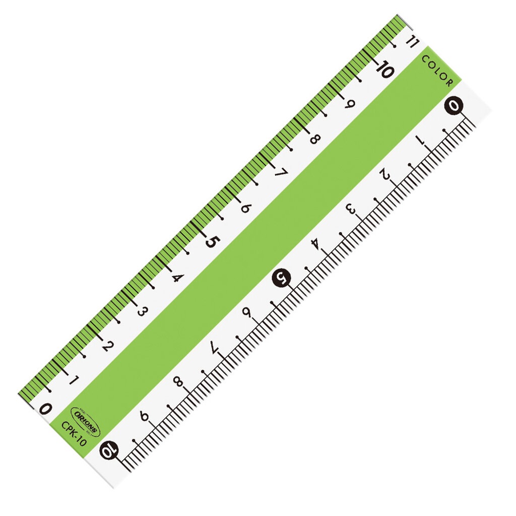 ORIONS Color Ruler 10cm With Highlights Emphasizing Letters Imported ...
