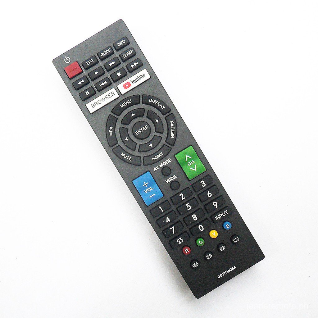 The remote control is compatible with Sharp Aquos TV code gb275wjsa