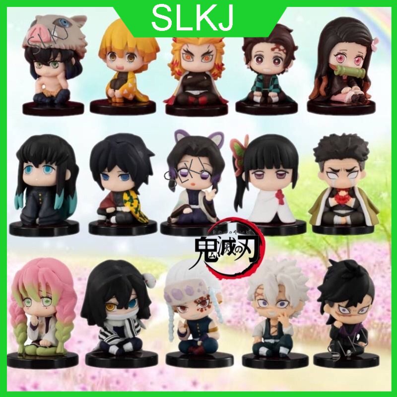 5pcs/Set Demon Slayer Tanjiro Nezuko Zenitsu Inosuke Rengoku Giyu ...