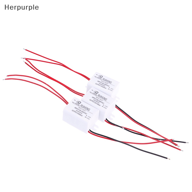Herpurple ACDC Power Supply Module AC 0.3A 3W 220V to DC 5V 12V 24V