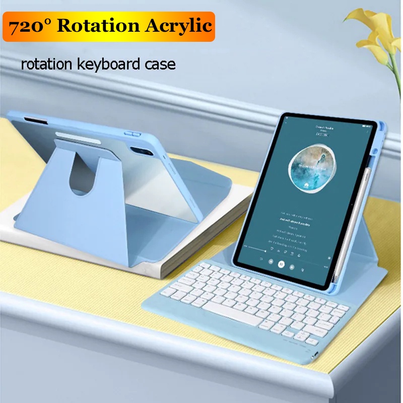 360° Rotation Keyboard Cover for Ipad Pro 12.9 Inch 2022 6th Pro 12.9 ...