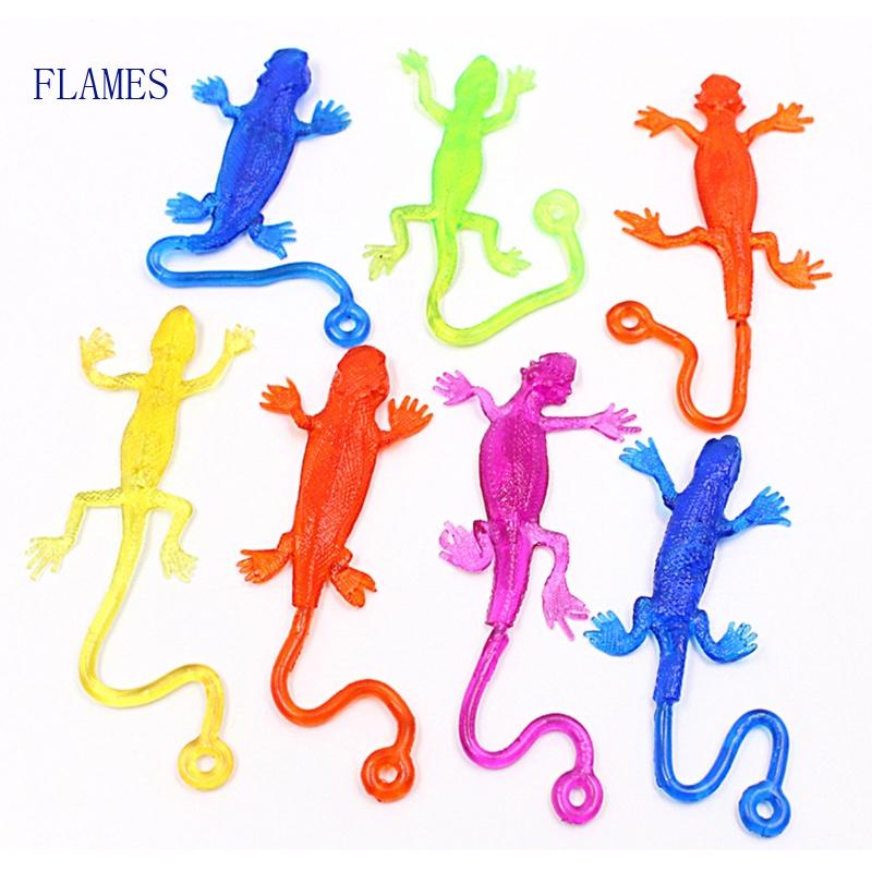 blg 6 Sticky Toy Stretchy Wall Lizard Hand Squishy Stick Wall Toy ...