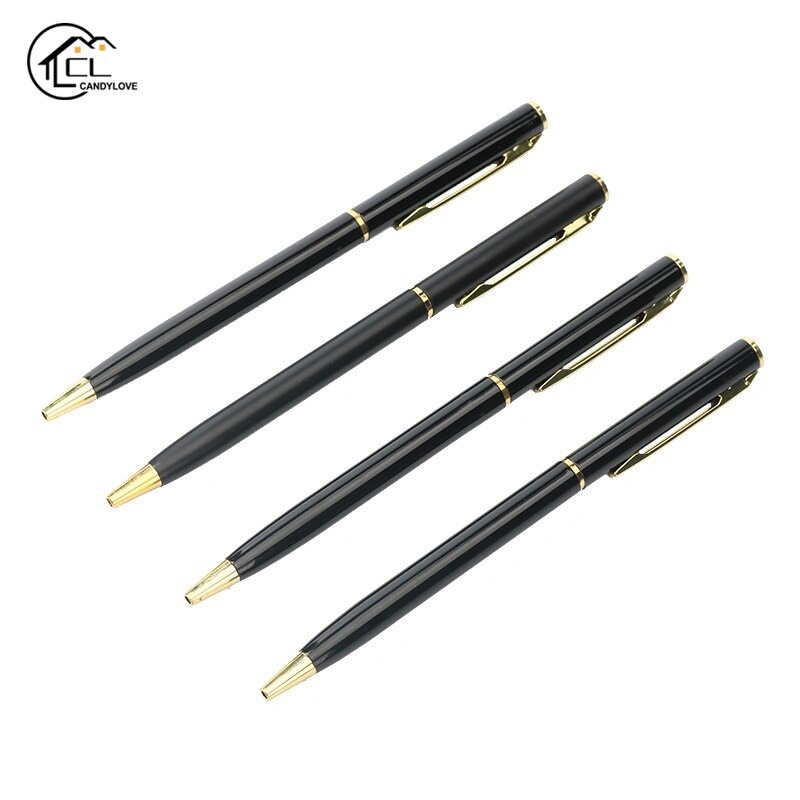 1 PC Core Metal Ballpoint Pen Rotating Metal Old Oil Pen School ...