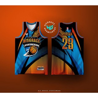 Blue orange hot sale basketball jersey