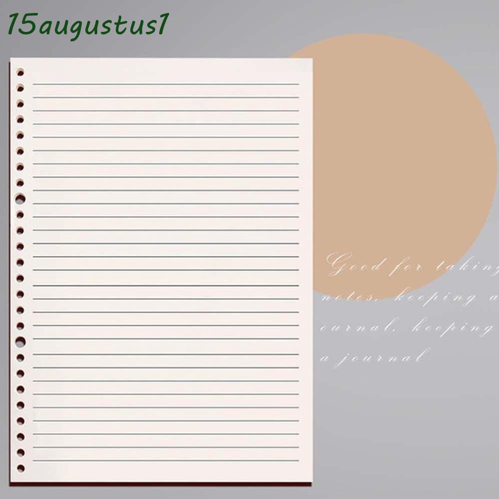 6 Holes Binder Notebook A5 A6 Inner Page Refill Papers Line Grid