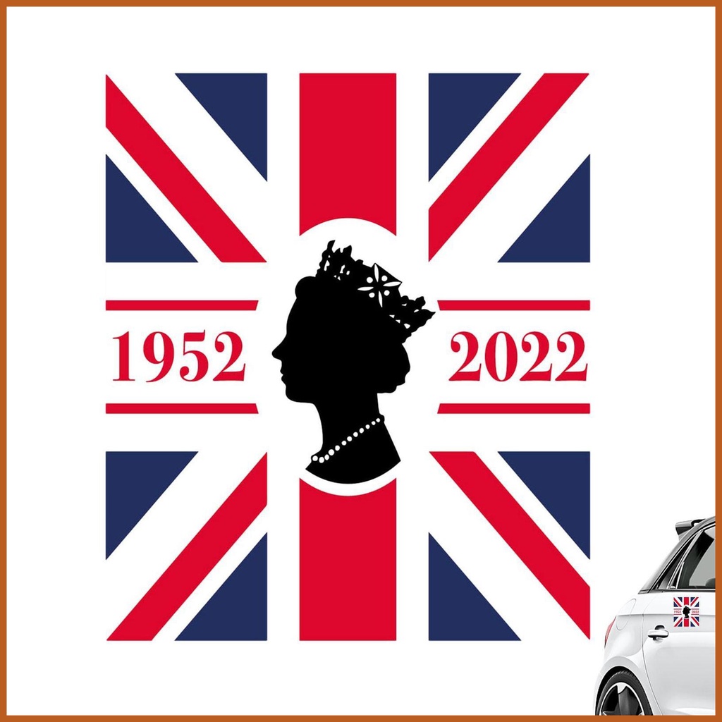 Queen Elizabeth II Memorial Stickers British Queen Car Sticker Mourning