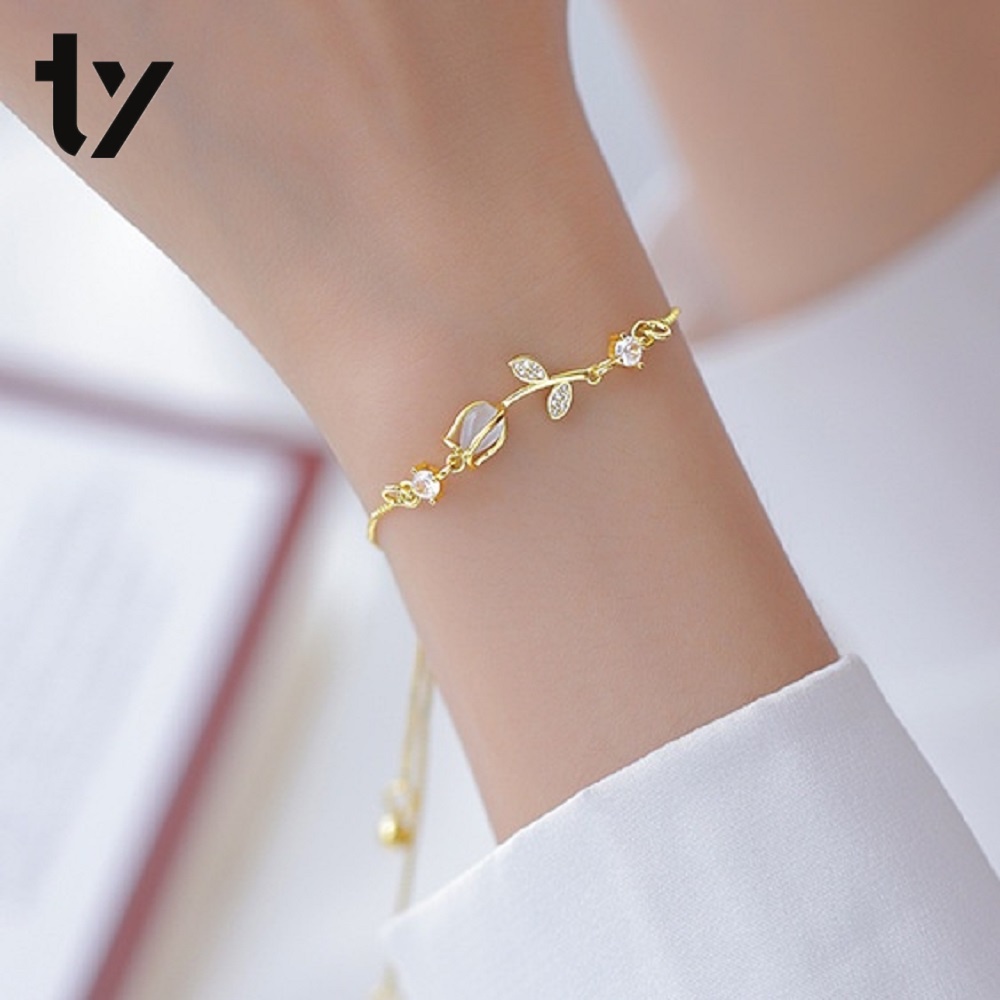 Korean Tulips Bracelet for Women Fashion Lover Friendship Wristband ...