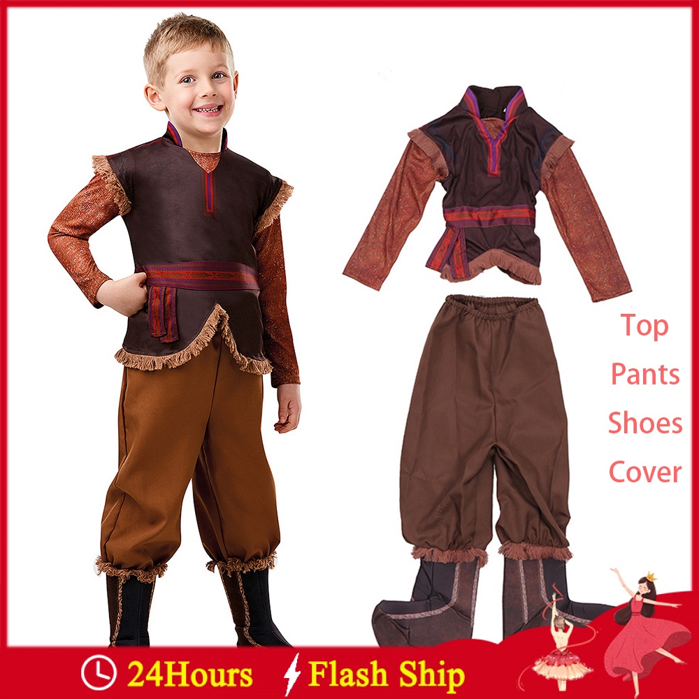 Disney Frozen Boys Christopher Cosplay Costume For Kids Boy Halloween ...