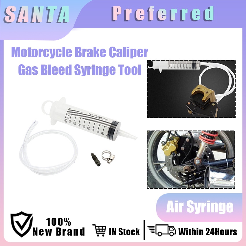 Motorcycle Bleed Kit 100mL 58cm Brake Caliper Gas Bleed Syringe for Mitsubishi Universal Tool