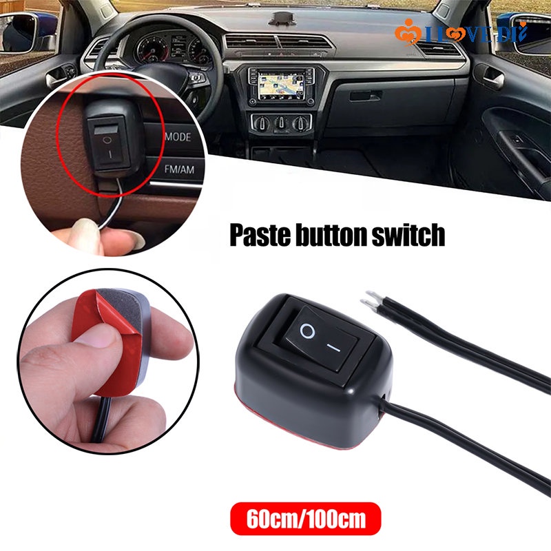 Universal Car Mounted 60cm 100cm Cable Switch for Fog Light Headlight ...