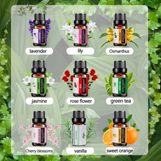 8 bottles of 10ml plant essential oil, water-soluble rose jasmine