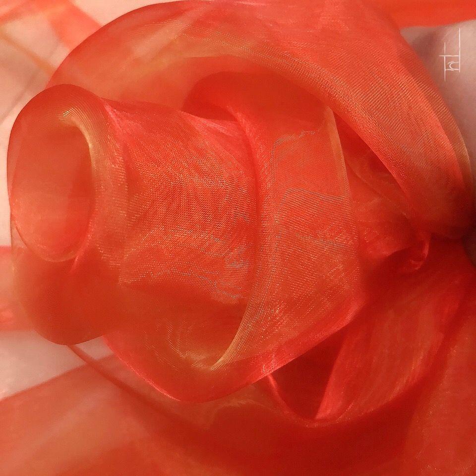 Translucent soft two-color organza encrypted fine flash designer ...