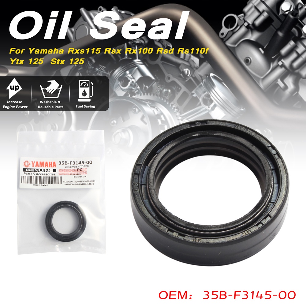 YAMAHA FRONT FORK OIL SEAL FOR RS110F/YTX 125 / STX 125 (35BF31450000) Shopee Philippines