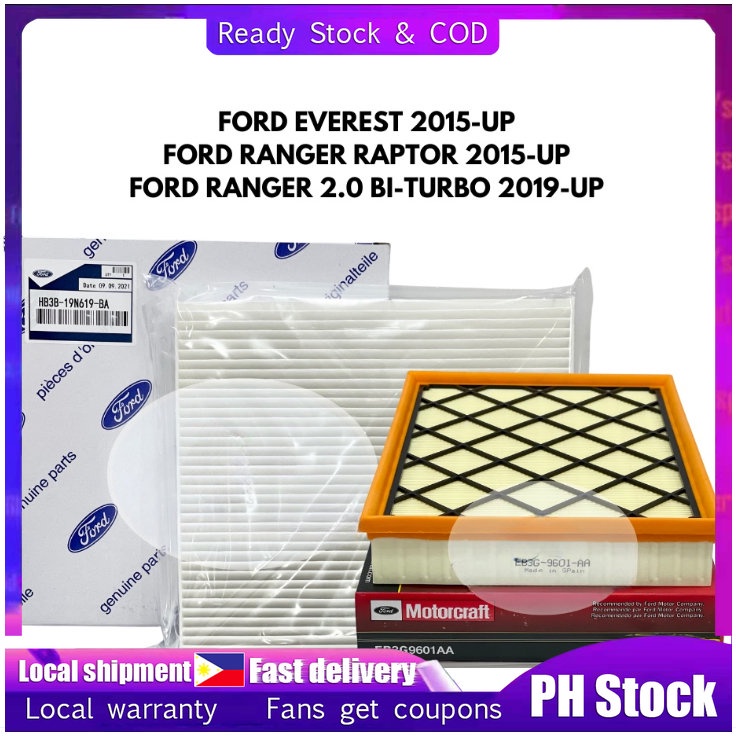 Bundle air filter and cabin filter Ford Ranger(2015 - 2021), Ford ...