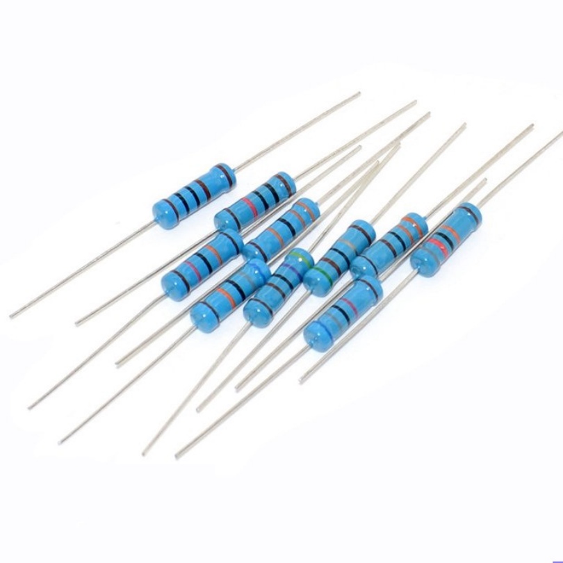 50pcs 2 Watts 2W Metal Film Resistors 1 1.2 1.5 1.8 2 2.2 2.4 2.7 3 3.3 ...