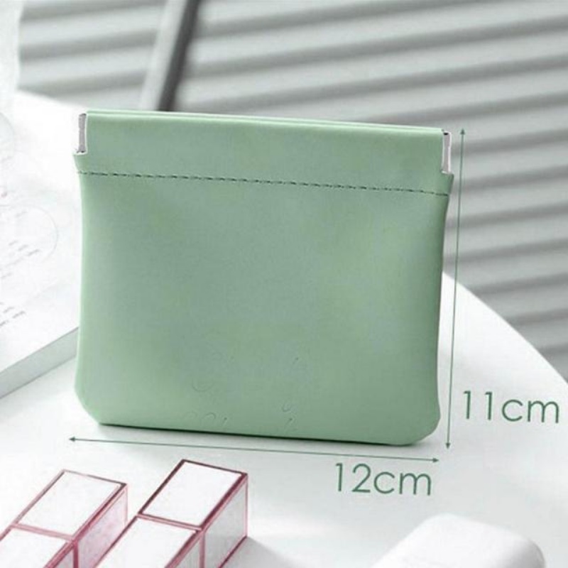 Creative Pu Leather Automatic Tightening Elastic Storage Bags Mini