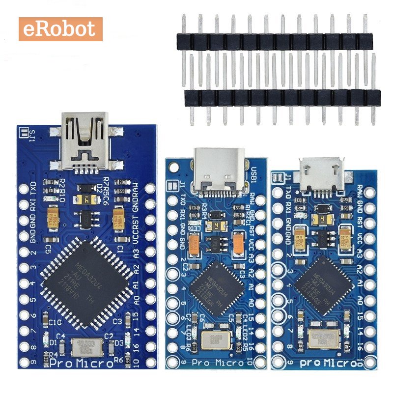 Pro Micro ATmega32U4 5V 16MHz Replace ATmega328 for Arduino Pro Mini ...