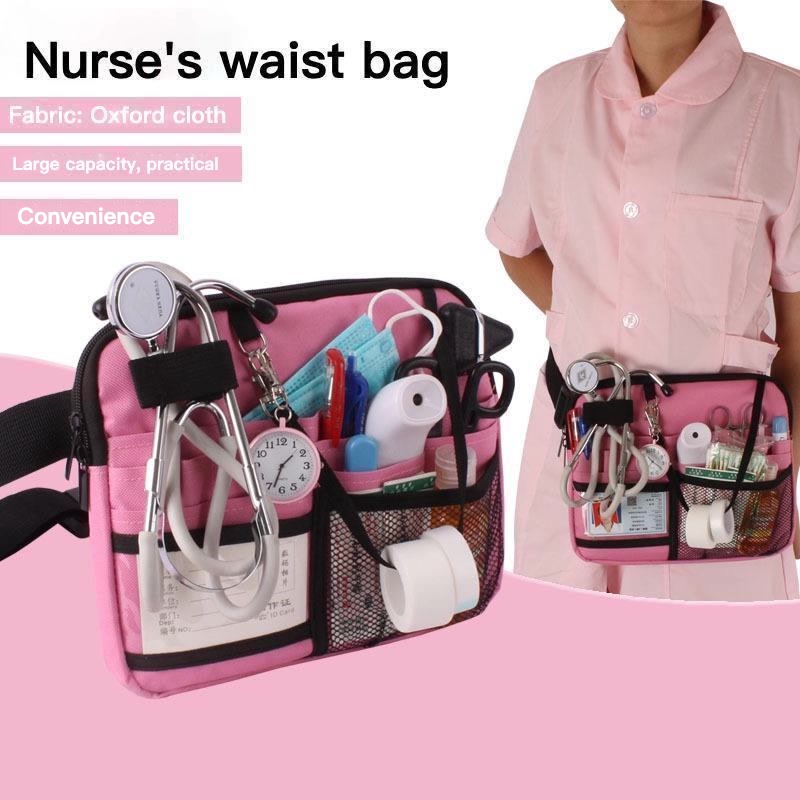 Nurse Pack Nursing Organizer Belt Nurse Apron Hip Bag Pouch Black belt